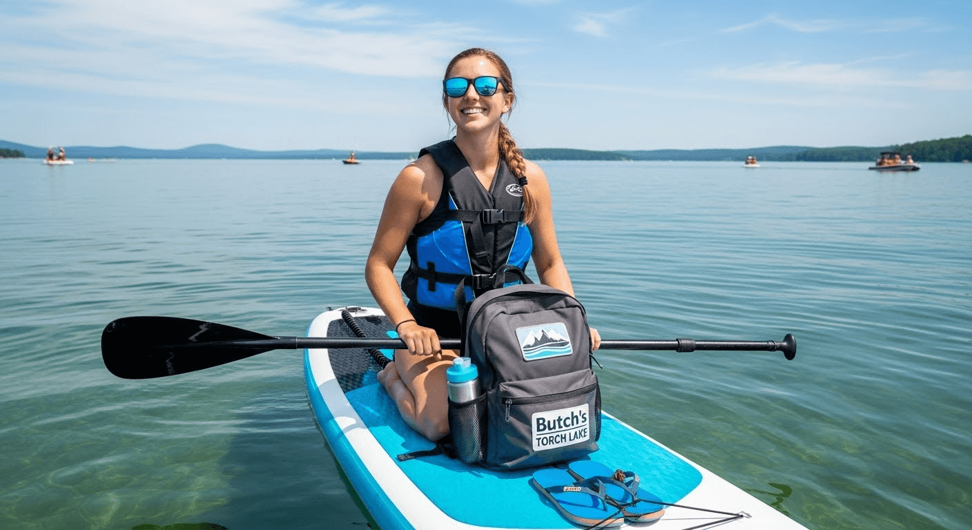 Premium Stand-Up Paddleboard on Torch Lake
