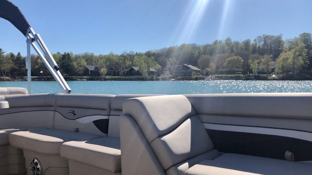 Map of Torch Lake with points of interest