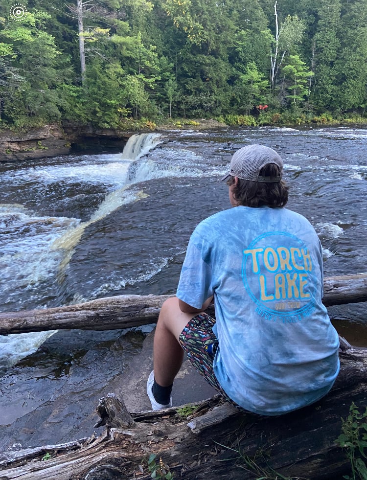 Torch Lake Map Tee